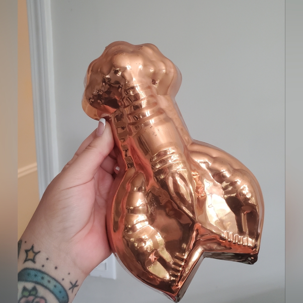 Vintage  copper lobster mold